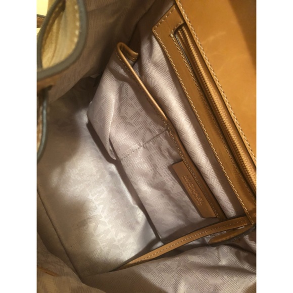 Michael Kors Desert Suede drawstring backpack - Picture 6 of 6